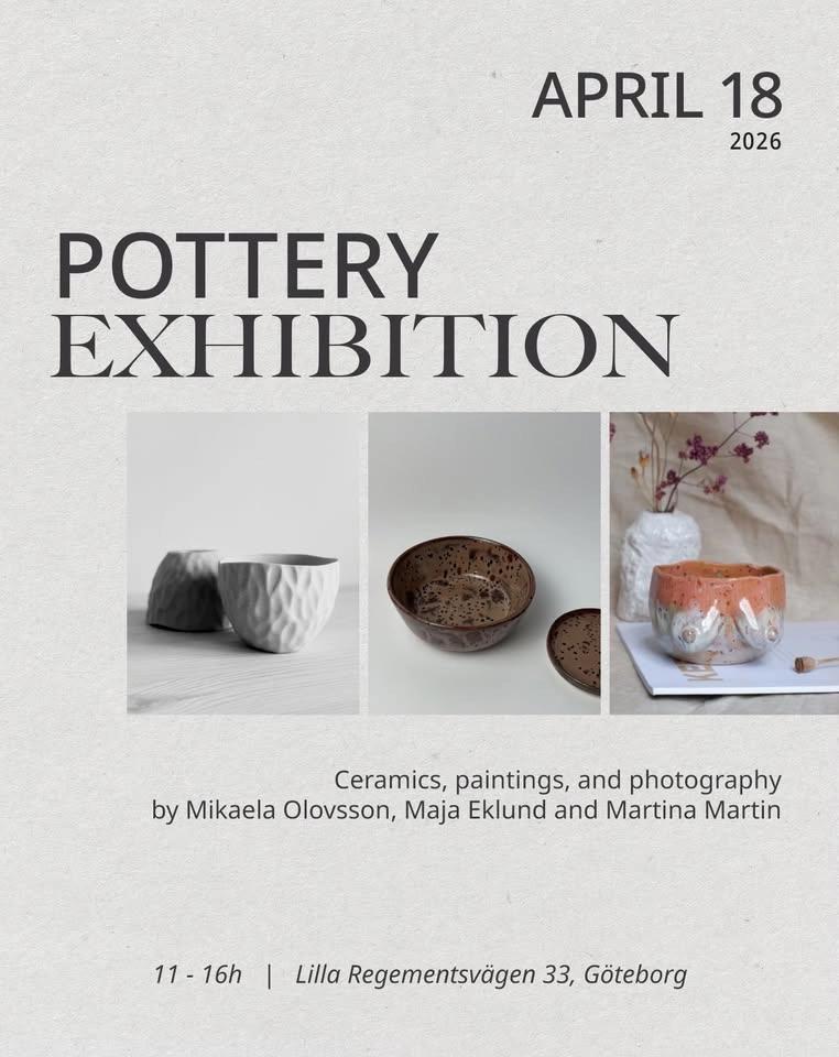 Pottery exhibition / with fika and shop