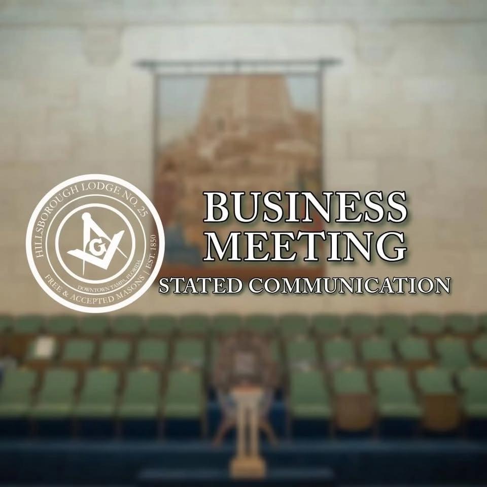 Business Meeting - Stated Communication - Elections