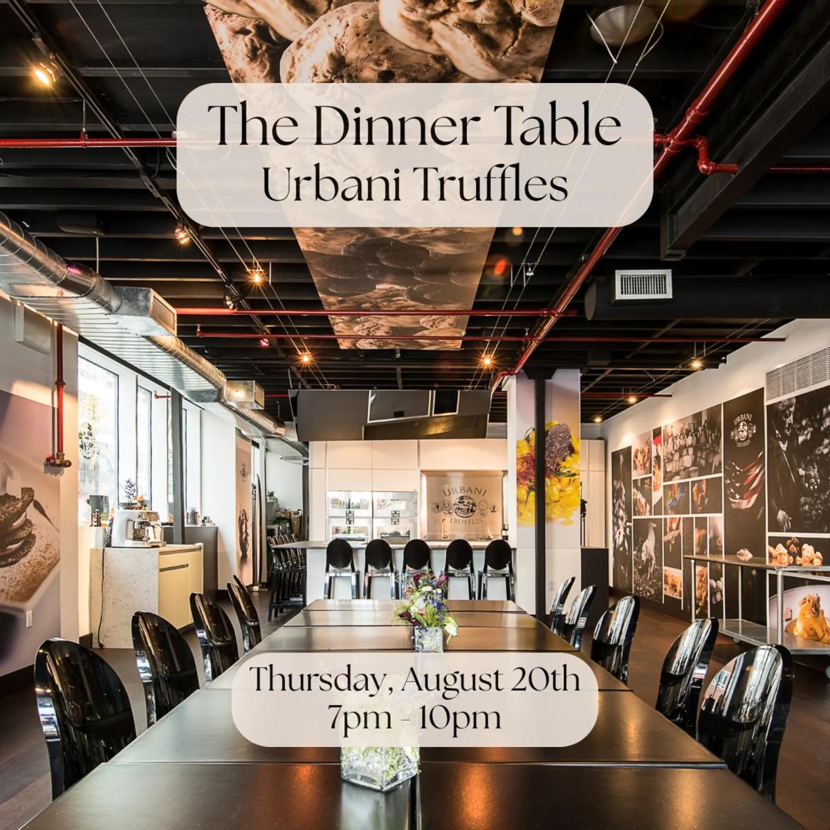 The Dinner Table at Urbani Truffles (NYC)