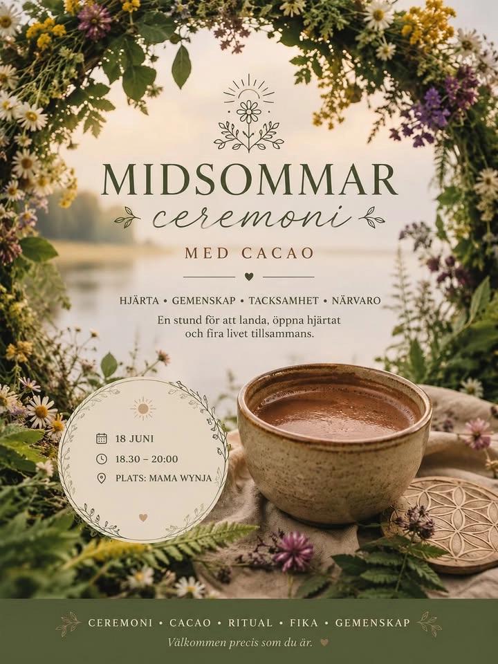 Sommarsolstånd - Kakaoceremoni i midsommartid