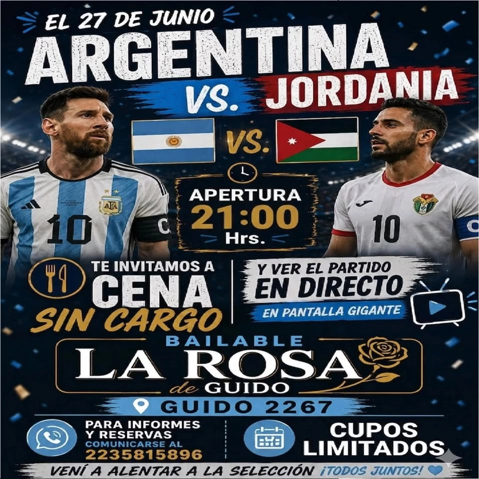 ¡VIVÍ LA PASIÓN CELESTE Y BLANCA EN LA ROSA BAILABLE