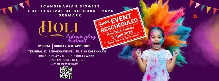 Holi Farvernes Fest / Festival of Colours - 2026