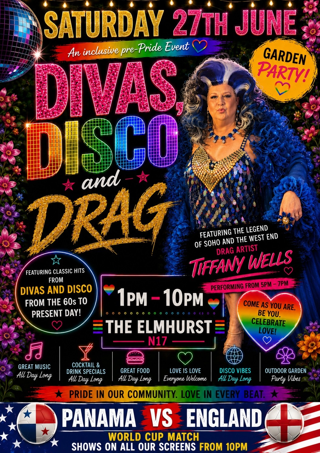 Divas, Disco & Drag Garden Party
