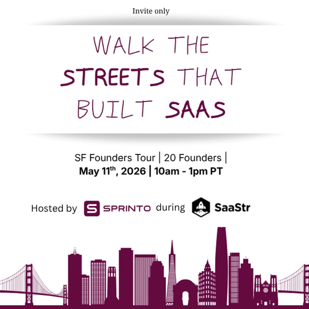 Walk the streets that built SaaS | Founder's SF tour @SaaStr AI'26