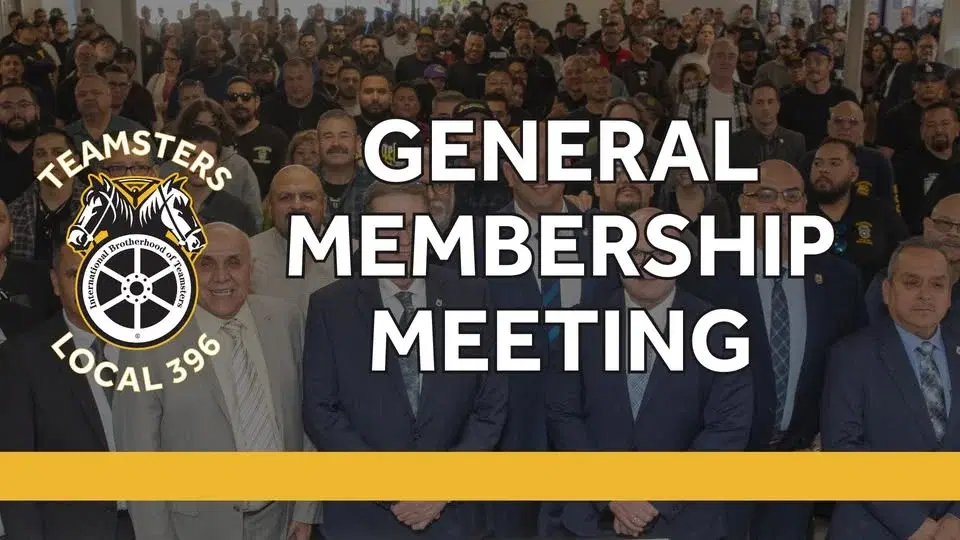 Teamsters Local 396 March General Membership Meeting
