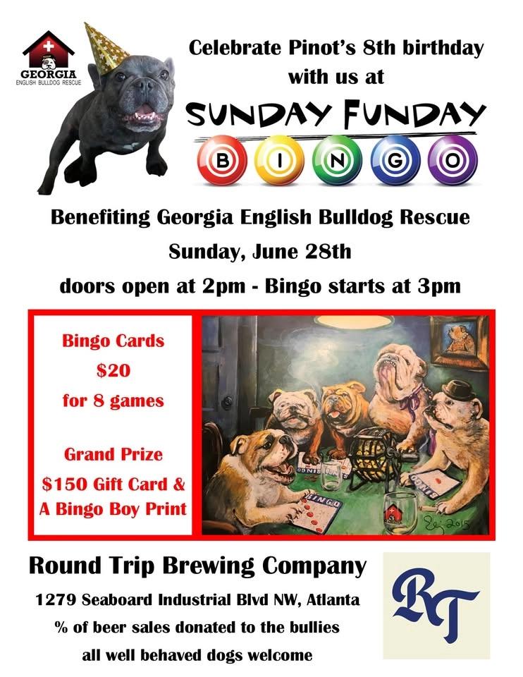 Sunday Funday Bingo