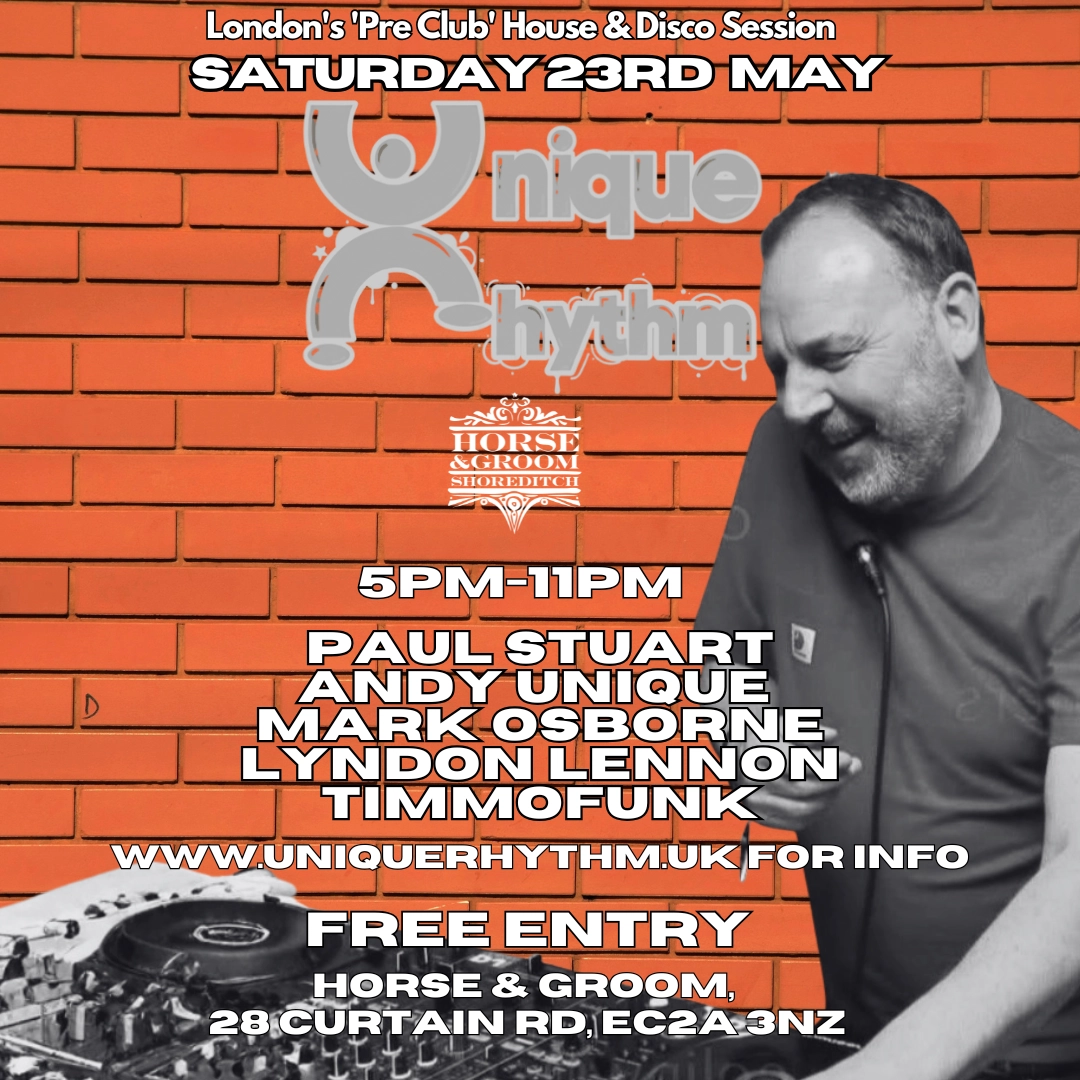 Unique Rhythm free May daytime party