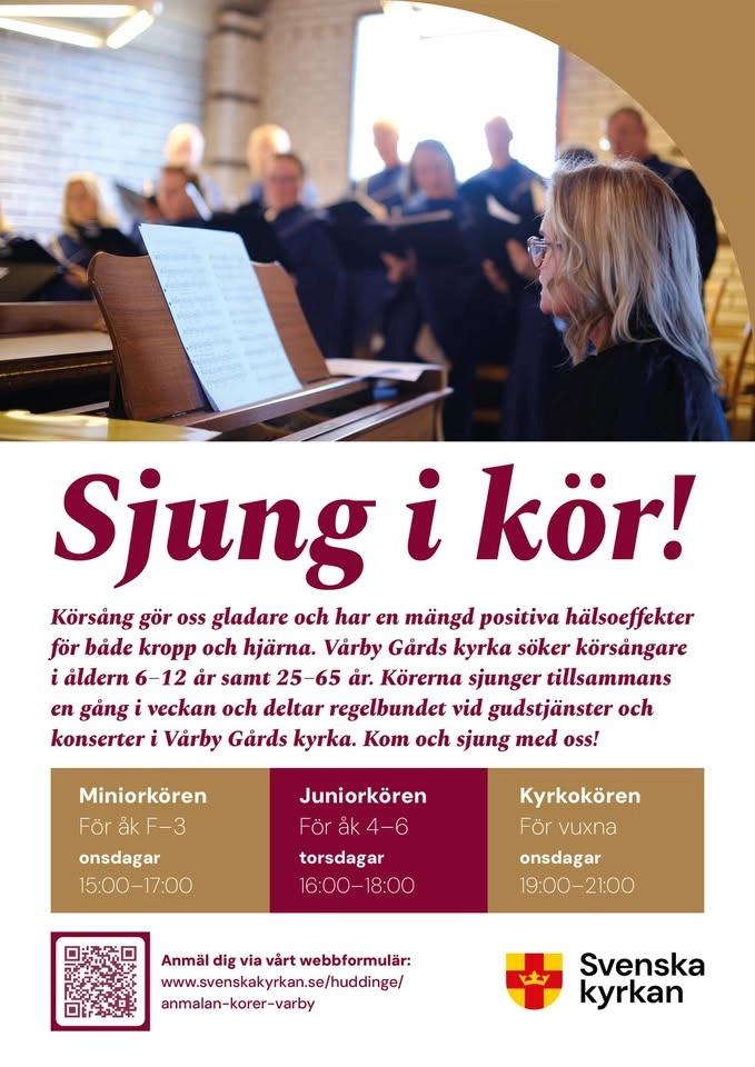 Vårby gårds kyrkokör söker medlemmar