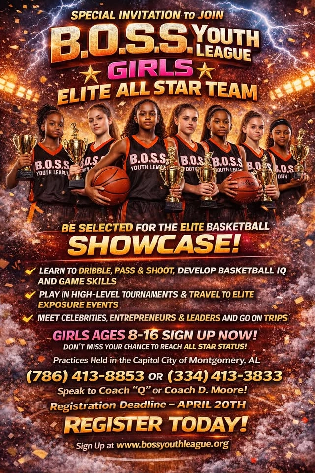 BOSS Youth League Elite Girl's All Star Team Registration Selection