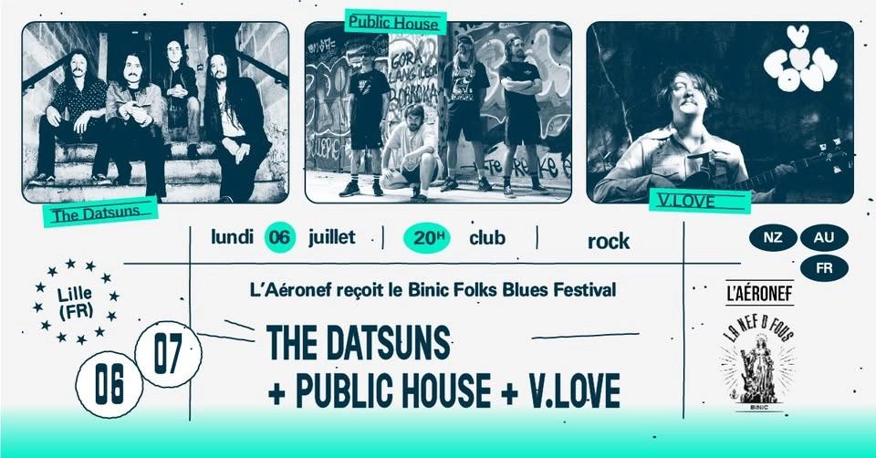 The Datsuns + Public House + V LOVE ∙ L'Aéronef⎥Club