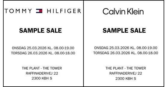 Tommy Hilfiger & Calvin Klein kollektionssalg