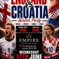 England VS Croatia - Watch Party