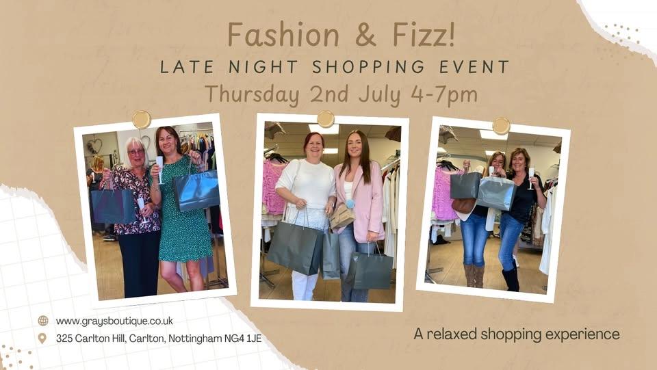 Fashion and Fizz 🛍️🥂