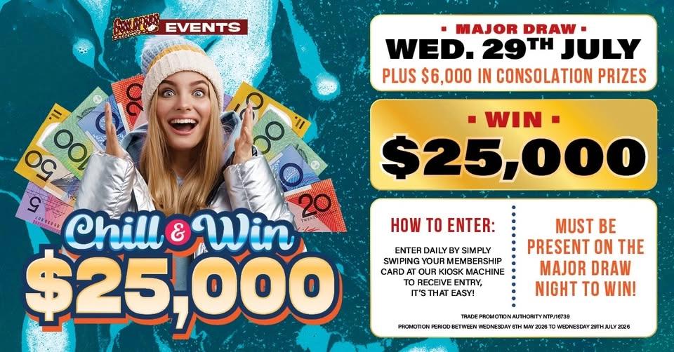 Chill & Win $25,000! - Guildford Leagues Club