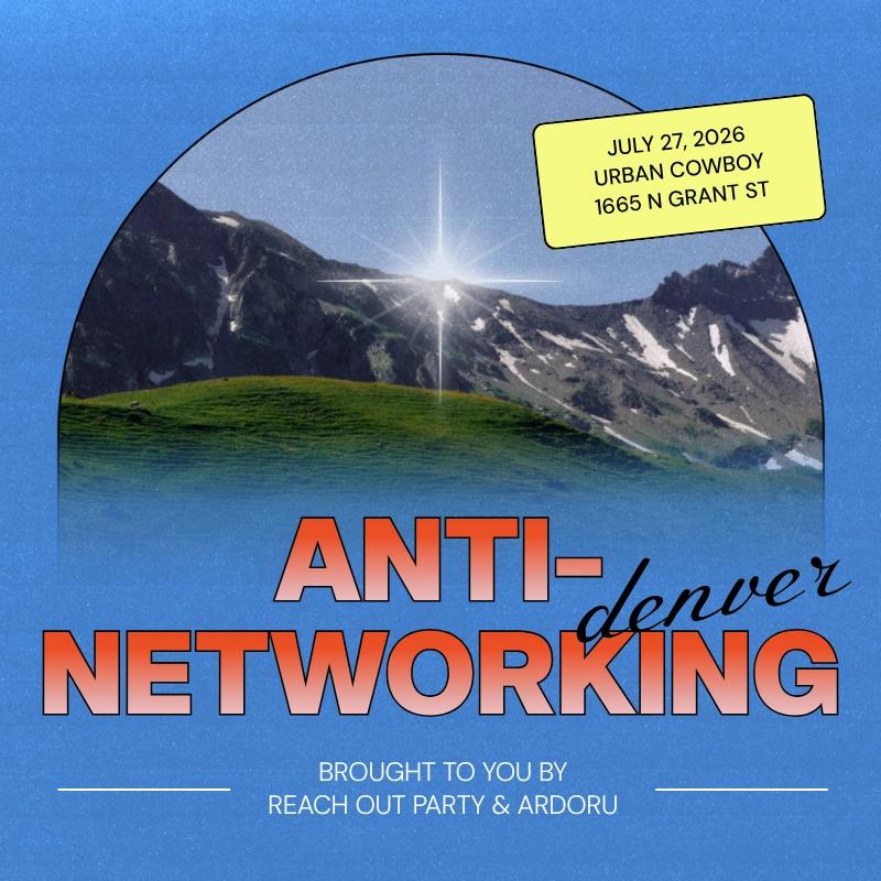 Anti-Networking Event (Monday, July 27)