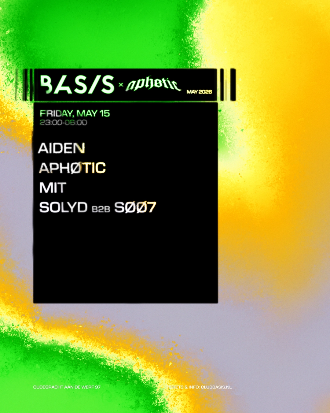 BASIS x Aphøtic Invites/ Aiden/ MIT/ Solyd b2b SØØ7