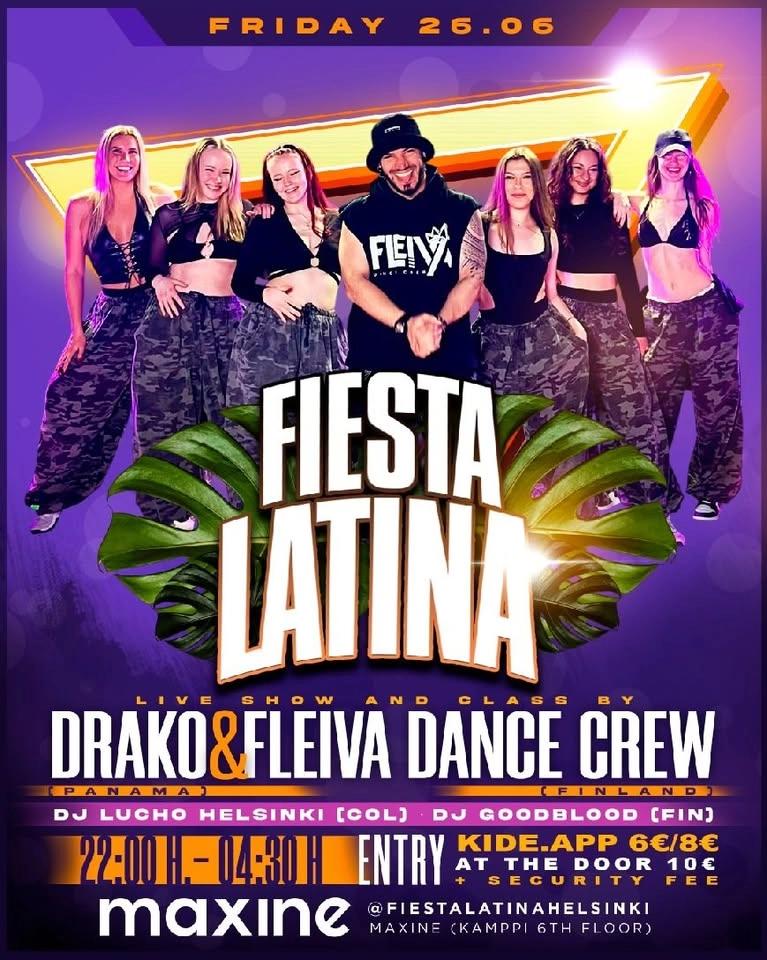 Fiesta Latina 26.6. with Drako & Fleiva Dance Crew