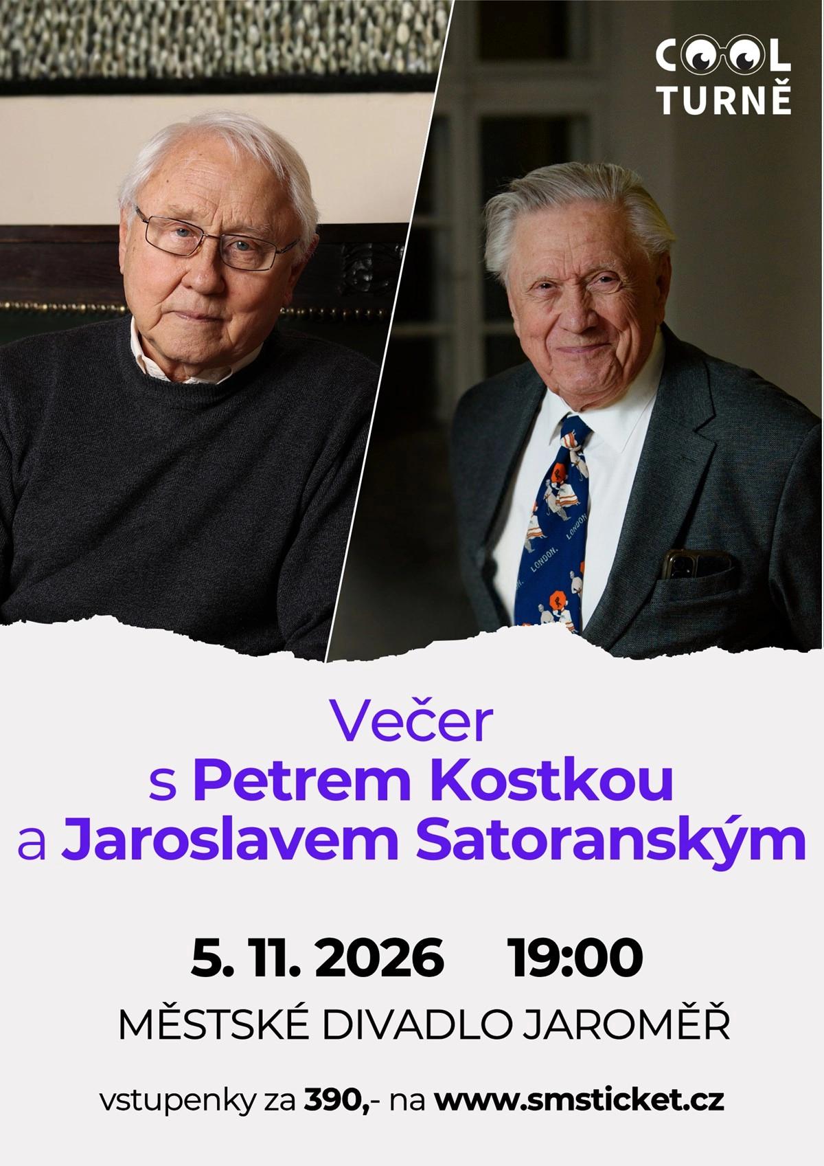 Večer s Petrem Kostkou a Jaroslavem Satoranským