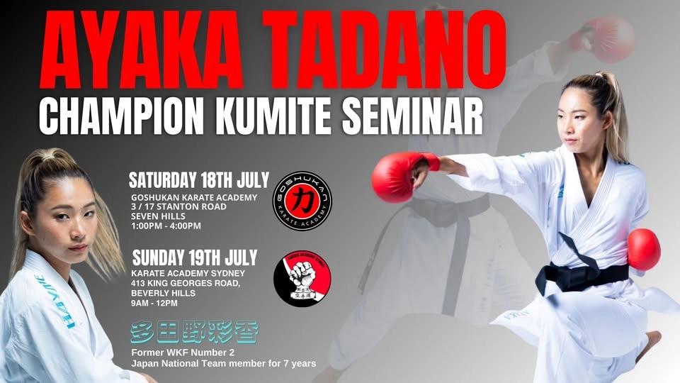 AYAKA TADANO CHAMPION KUMITE SEMINARS