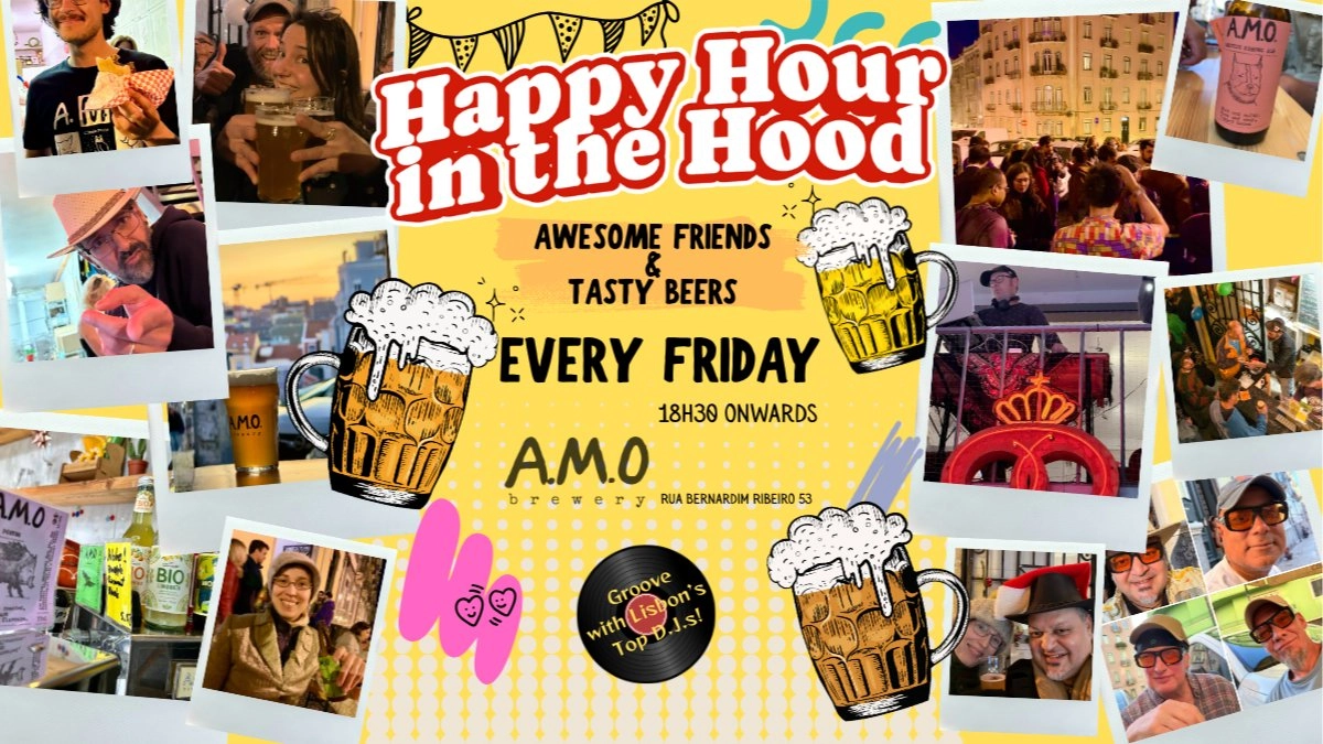 Happy Hour in the Hood w Amazing Friends & Tasty Beers at AMO Brewery