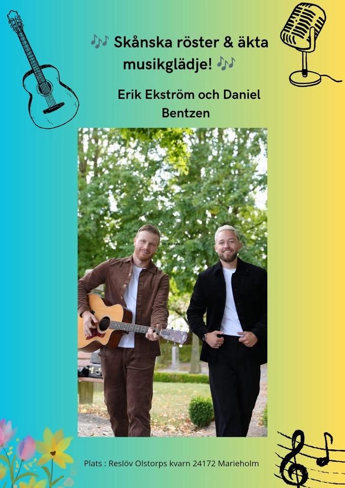 🌼 Vårspelning med Erik Ekström & Daniel Bentzen 🌼 Slutsålt!