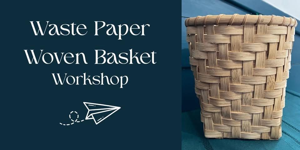 Waste Paper Woven Basket