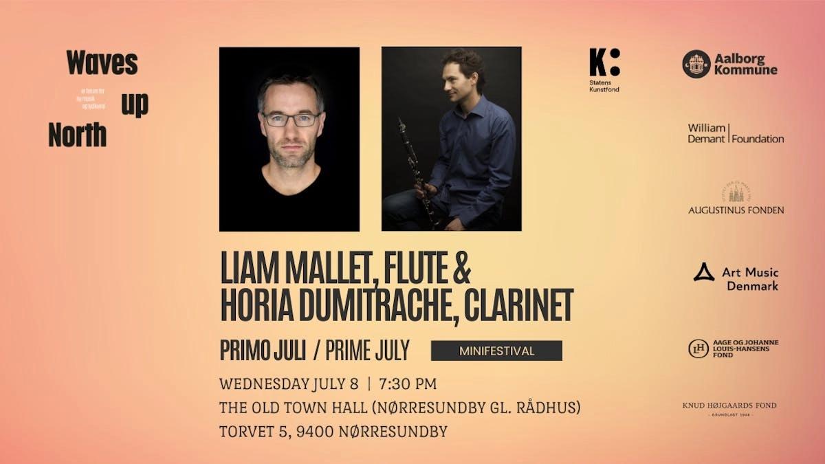 Koncert med Liam Mallett, fløjte og Horia Dumitrache, klarinet