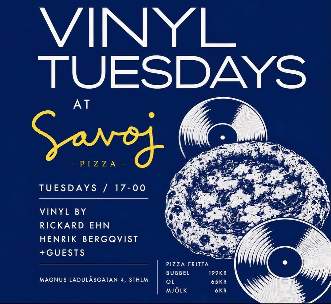 Vinyl Tuesdays at Savoj Pizza