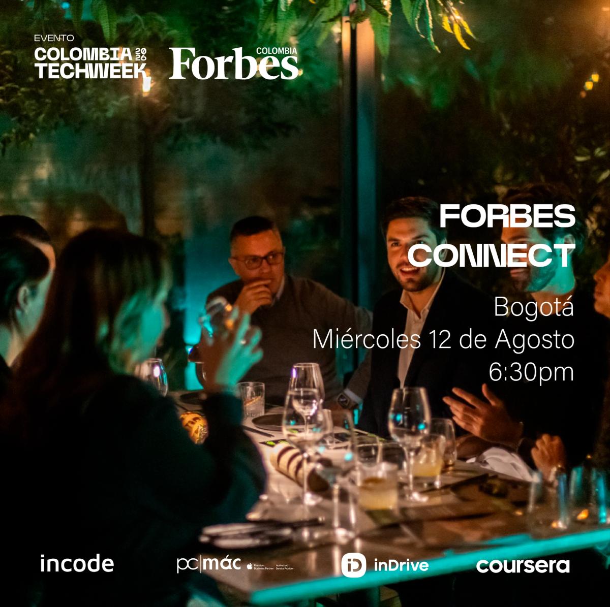 Forbes Connect Bogotá CTW by INCODE, InDrive, PC MAC & Coursera