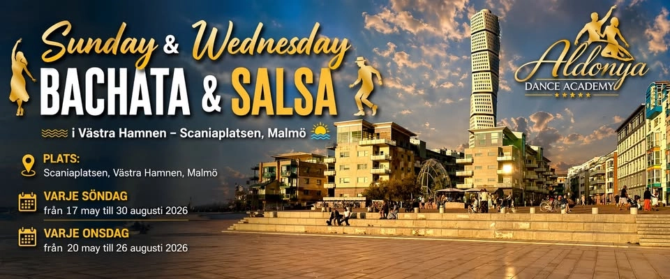 ★Bachata & Salsa social dans • Bachata workshops • Varje Söndag & onsdag • Scaniaplatsen • ADA★