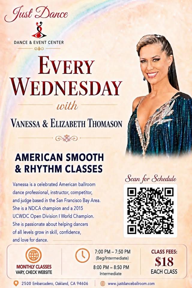 Every Wednesday-American Smooth & Rhythm Class