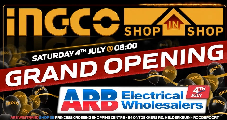 ARB West Rand INGCO Shop-In-Shop Grand Opening