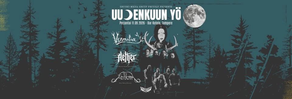 Uudenkuun Yö: VERMILIA + AETHER (PL) + FOLKRIM @ Bar Kotelo
