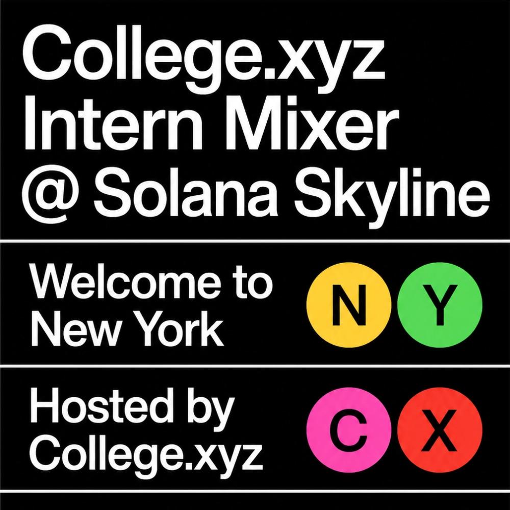College.xyz Intern Mixer @ Solana Skyline