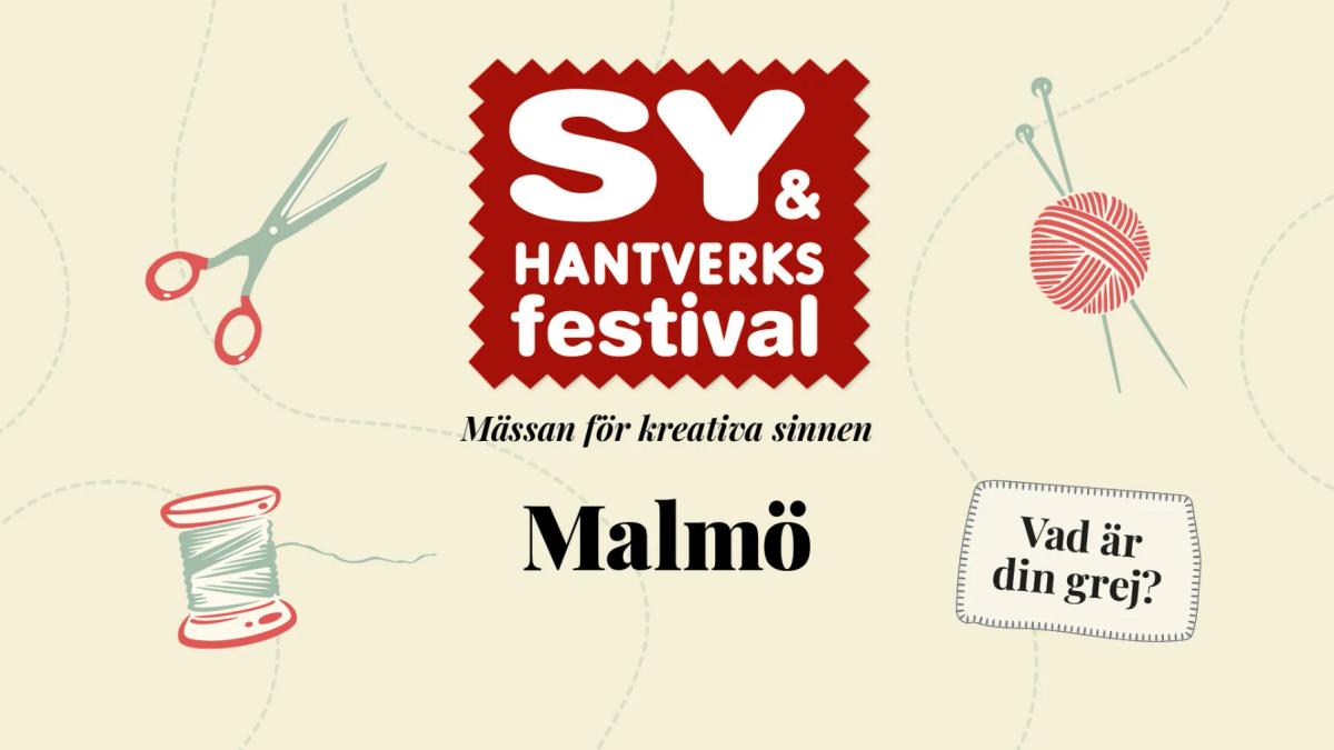 Sy- & Hantverksfestivalen Malmö 27–29 mars 2026
