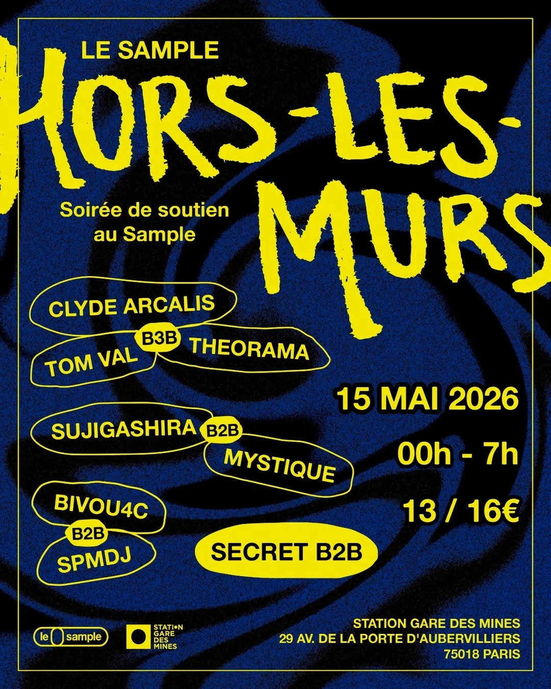 Soirée de soutien au Sample