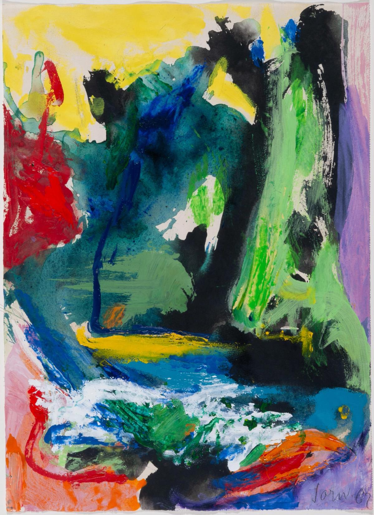Asger Jorn och Per Kirkeby på Nordiska Akvarellmuseet