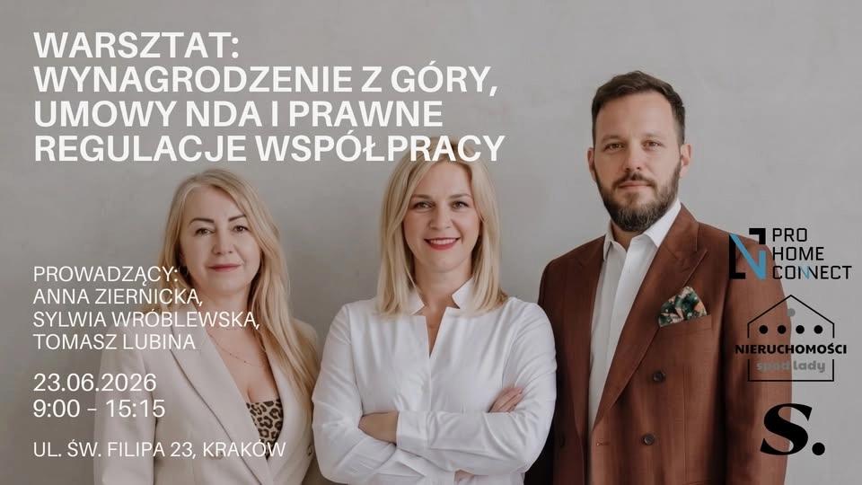 Warsztat: WYNAGRODZENIE Z GÓRY | UMOWY NDA | PRAWNE RELACJE WSPÓŁPRACY