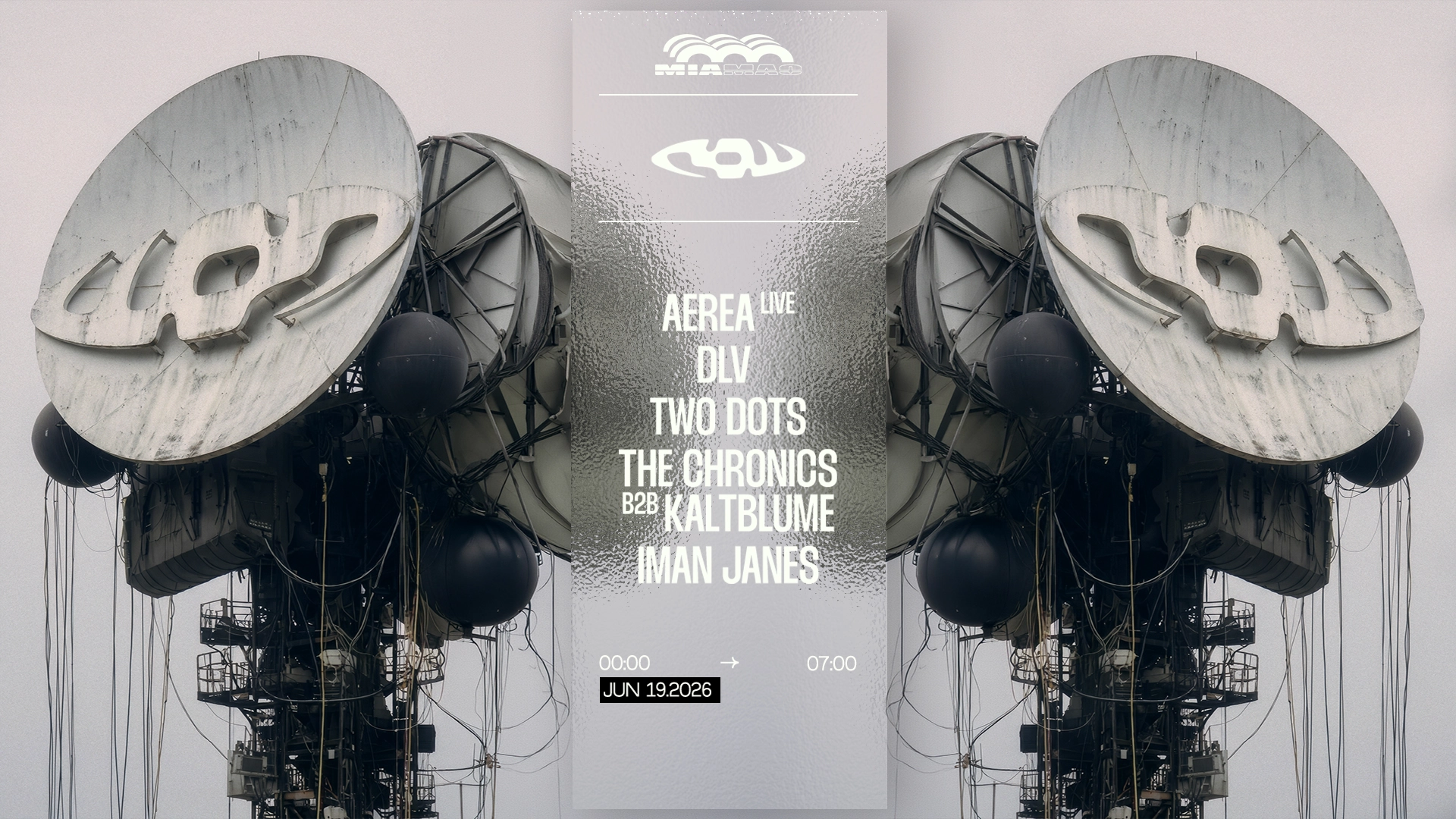 RAW: AEREA (live), DLV, Two Dots, The Chronics b2b KALTBLUME, Iman Janes