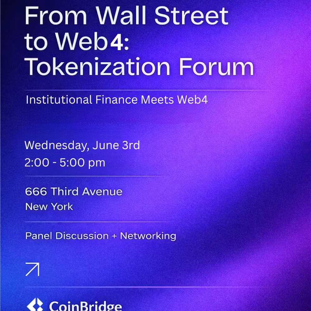 From Wall Street to Web4: Tokenization Forum #NYTechWeek