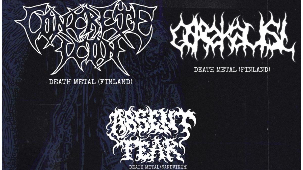 Gorekaust + Concrete Icon + Absent Fear Live @Klubb Fredagsmangel