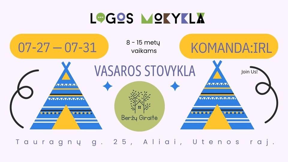 Vasaros stovykla Komanda IRL
