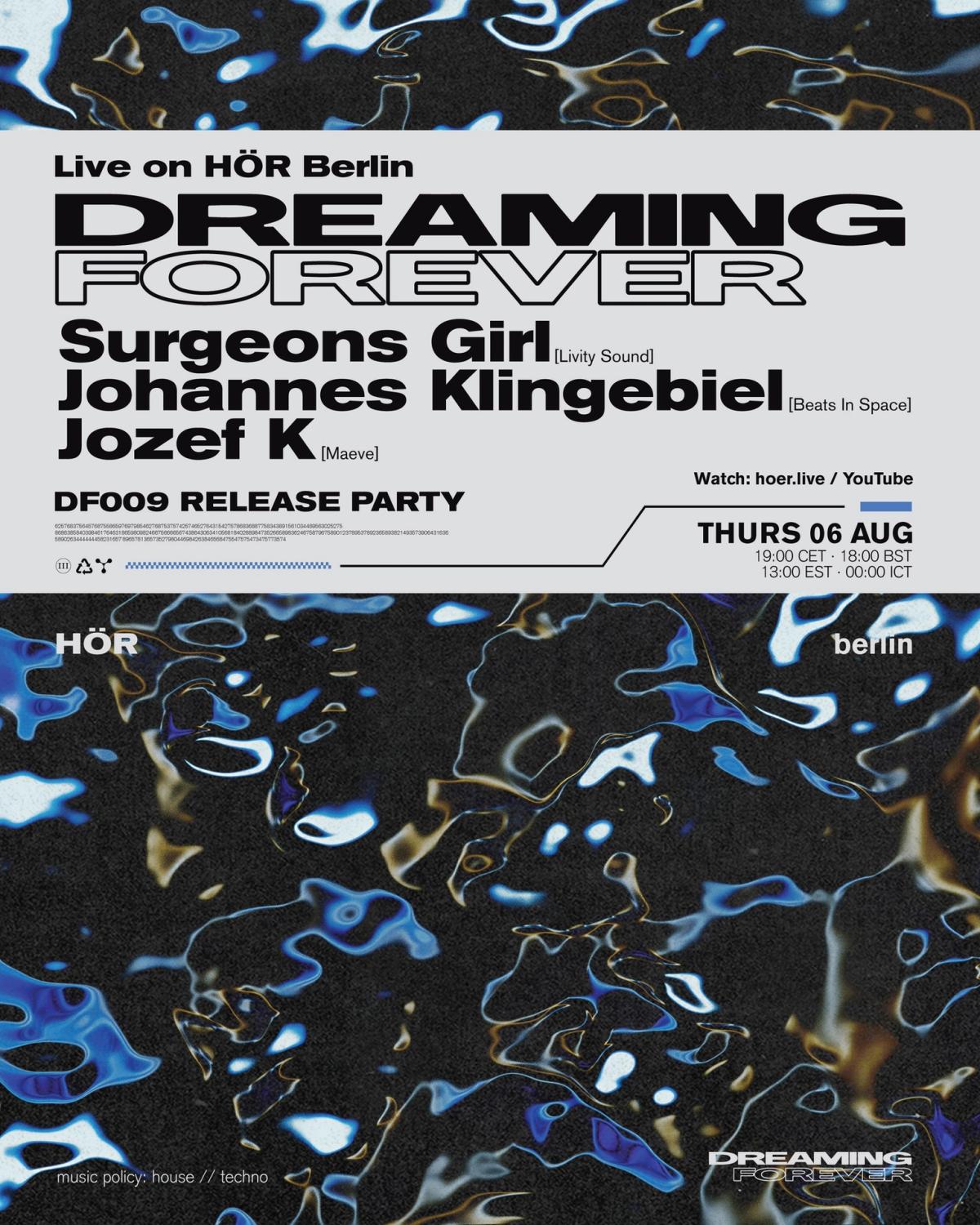 Dreaming Forever x HÖR Berlin - DF009 Release Party