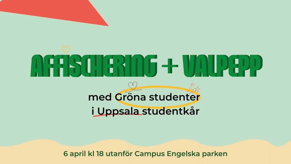 GRÖNA I KÅREN - Affischering och valpepp!