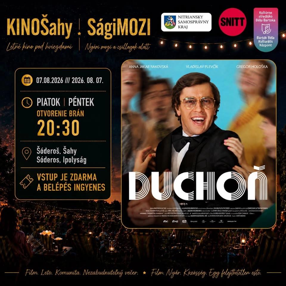 🎬✨ KINOŠahy – Letné kino pod hviezdami: DUCHOŇ 💥