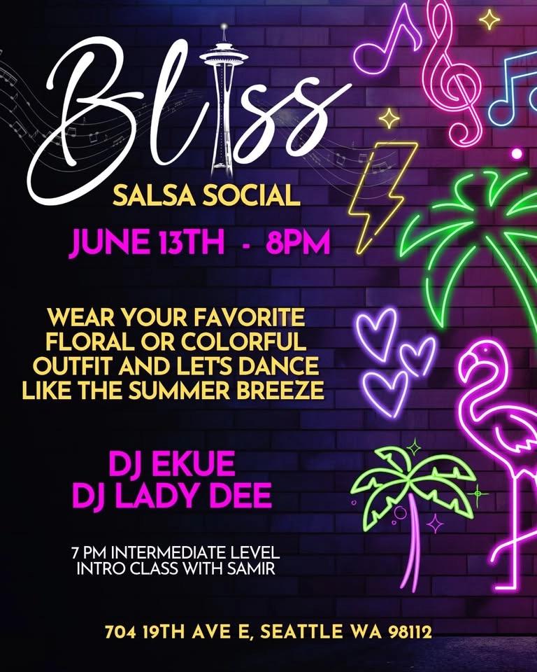 Bliss Salsa Social - Welcome Summer!