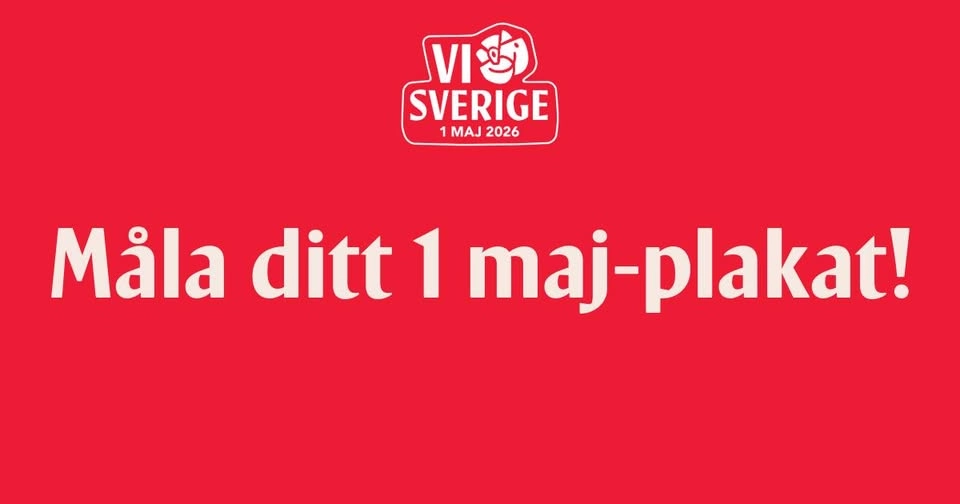 Måla ditt 1 maj-plakat!