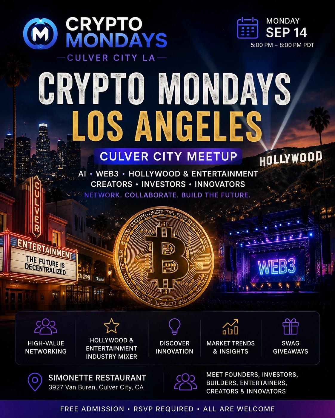 CryptoMondays Los Angeles Culver City