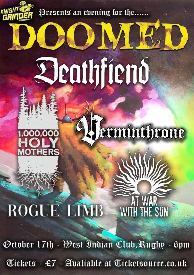 DOOMED - Feat. Deathfiend, Verminthrone, 1000000 Holy Mothers, At War With The Sun, Rogue Limb