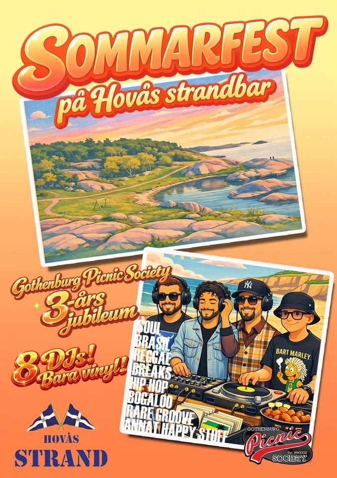 Sommarfest på Hovås Strand.